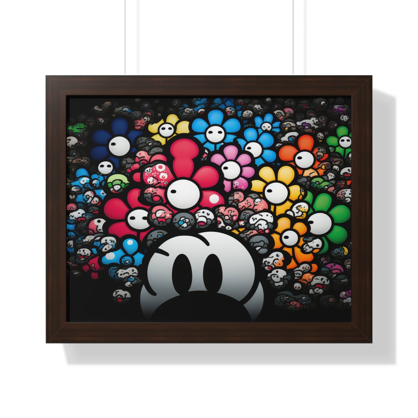 Bountiful Blooms of the Mushroom Kingdom: Framed Poster