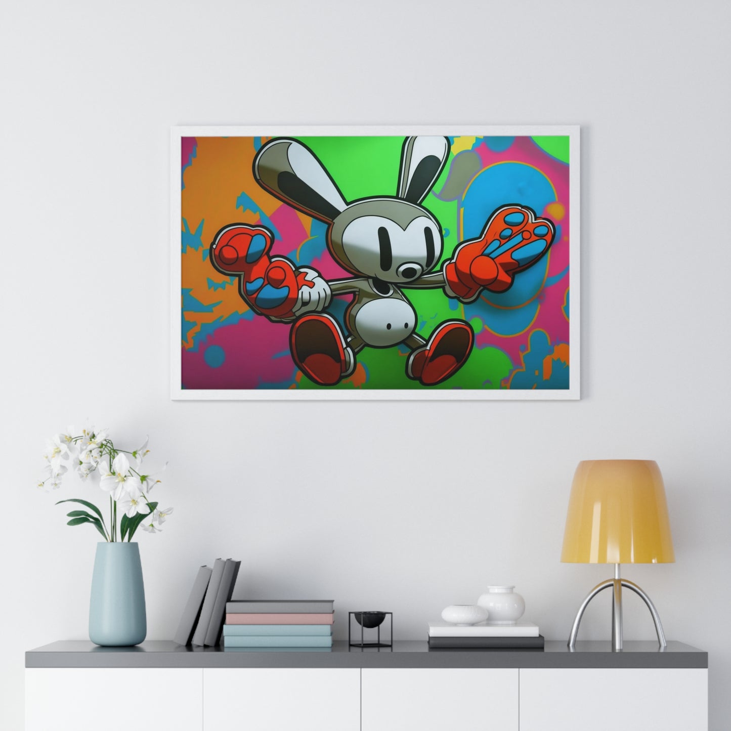 Rave Rabbit: Framed Poster