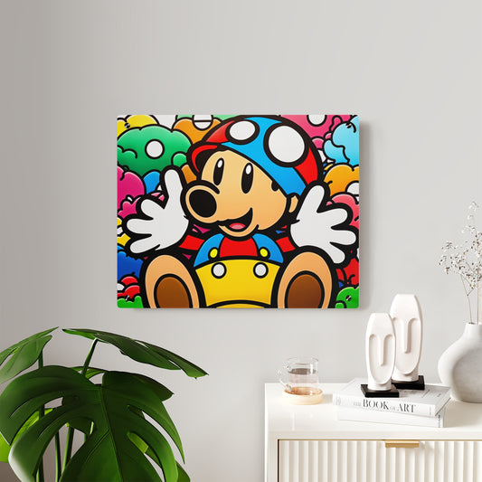 Mushroom Kingdom's Kaleidoscopic Keeper: Acrylic Wall Art Panels