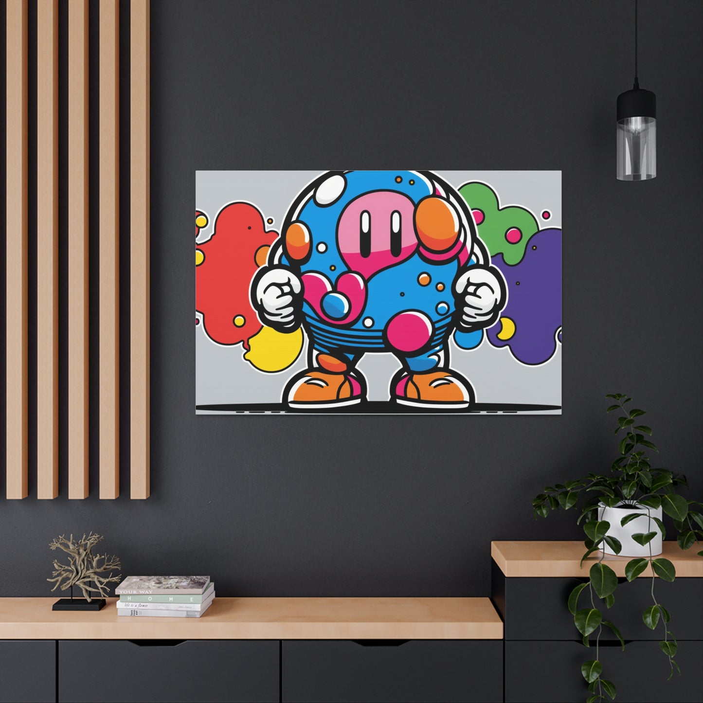 Mushroom Metropolis Marvel: Canvas Art