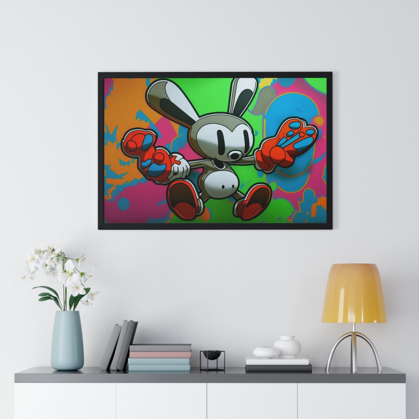 Rave Rabbit: Framed Poster