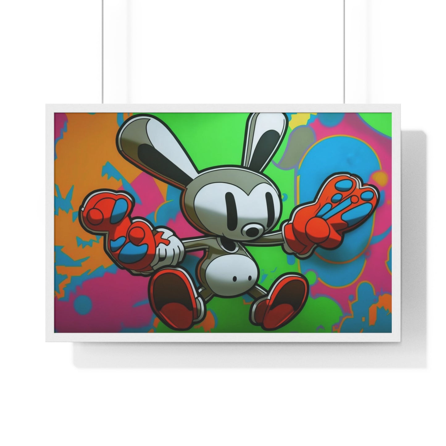 Rave Rabbit: Framed Poster