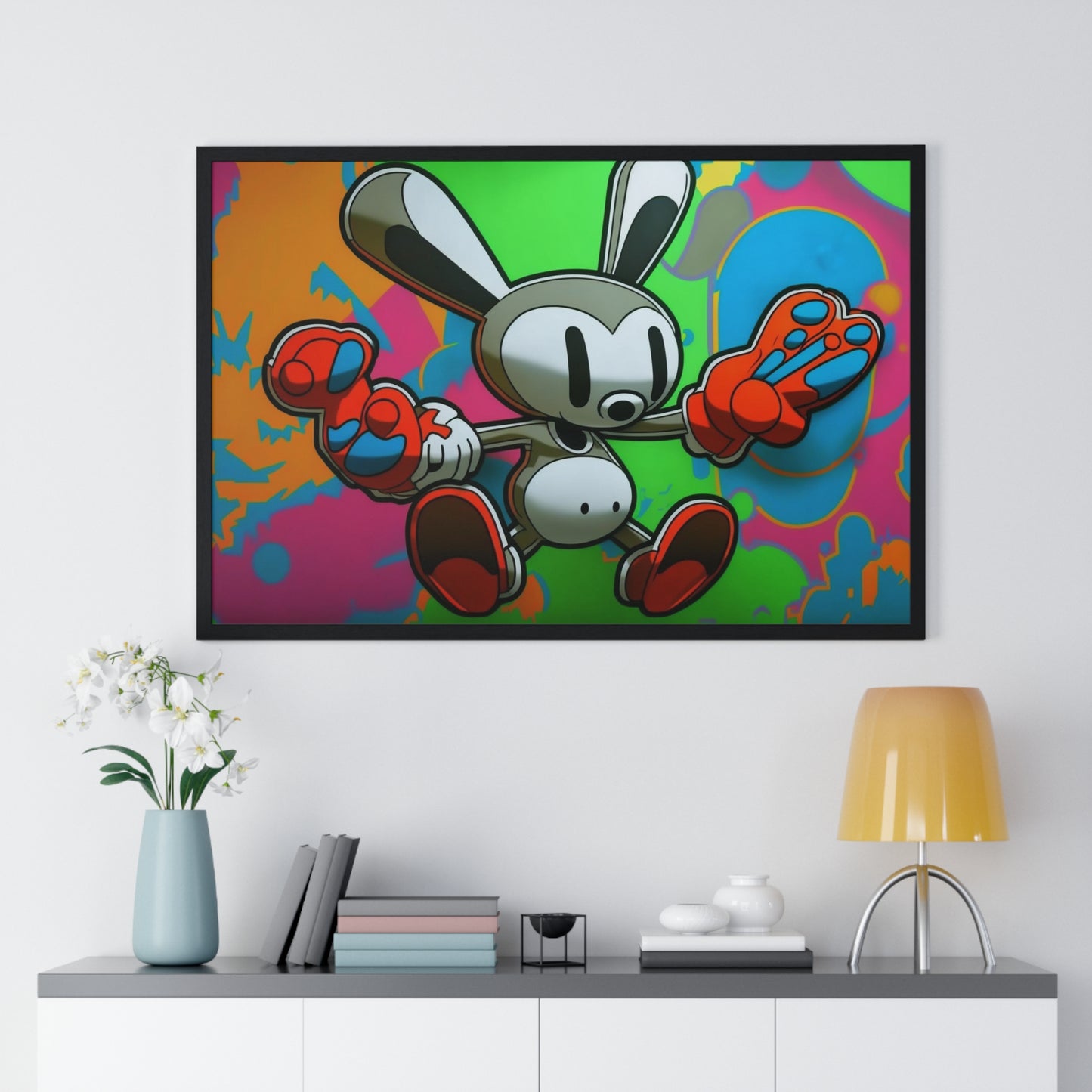 Rave Rabbit: Framed Poster