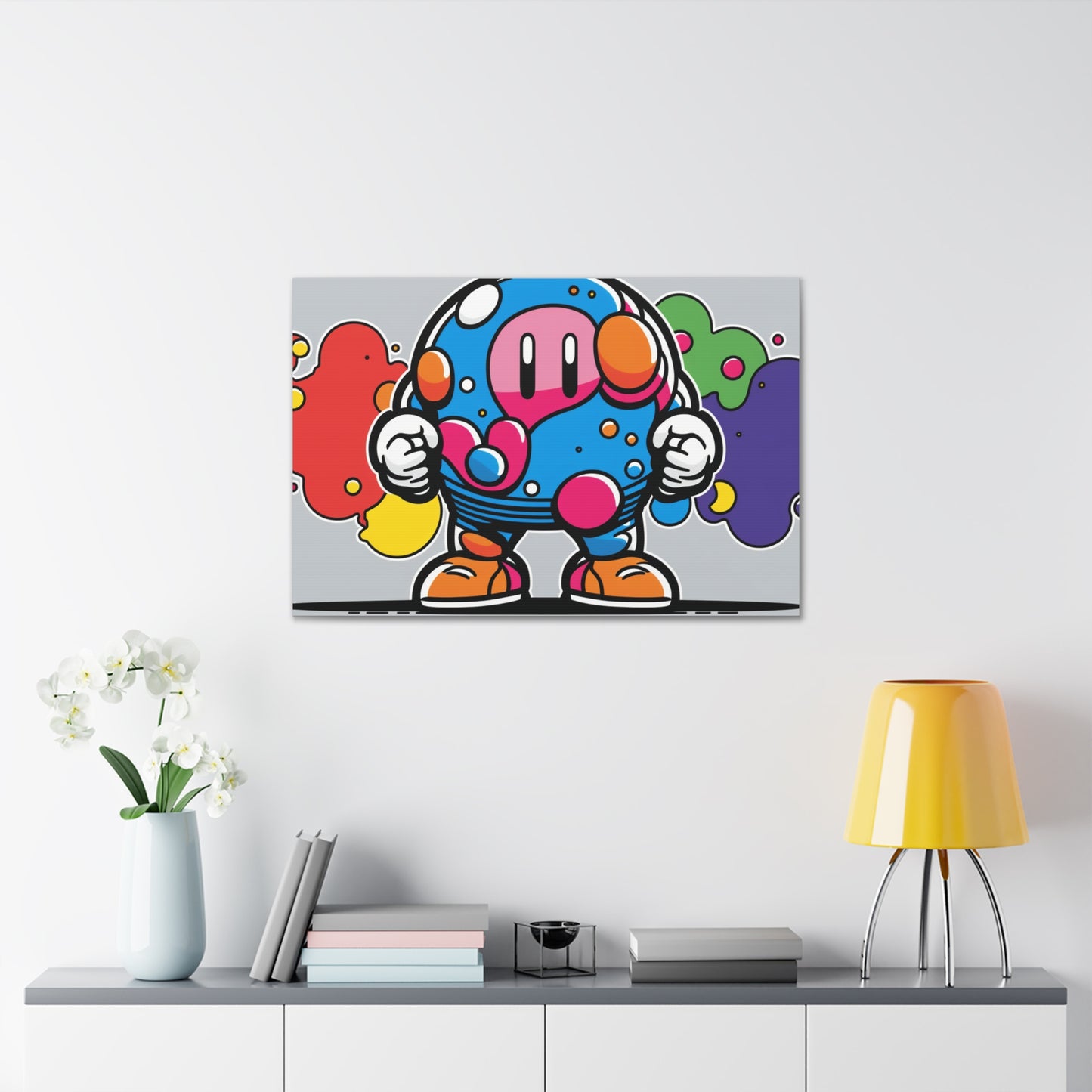 Mushroom Metropolis Marvel: Canvas Art