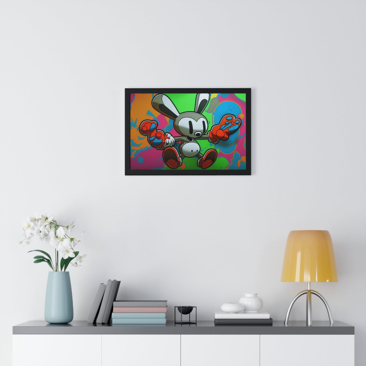 Rave Rabbit: Framed Poster