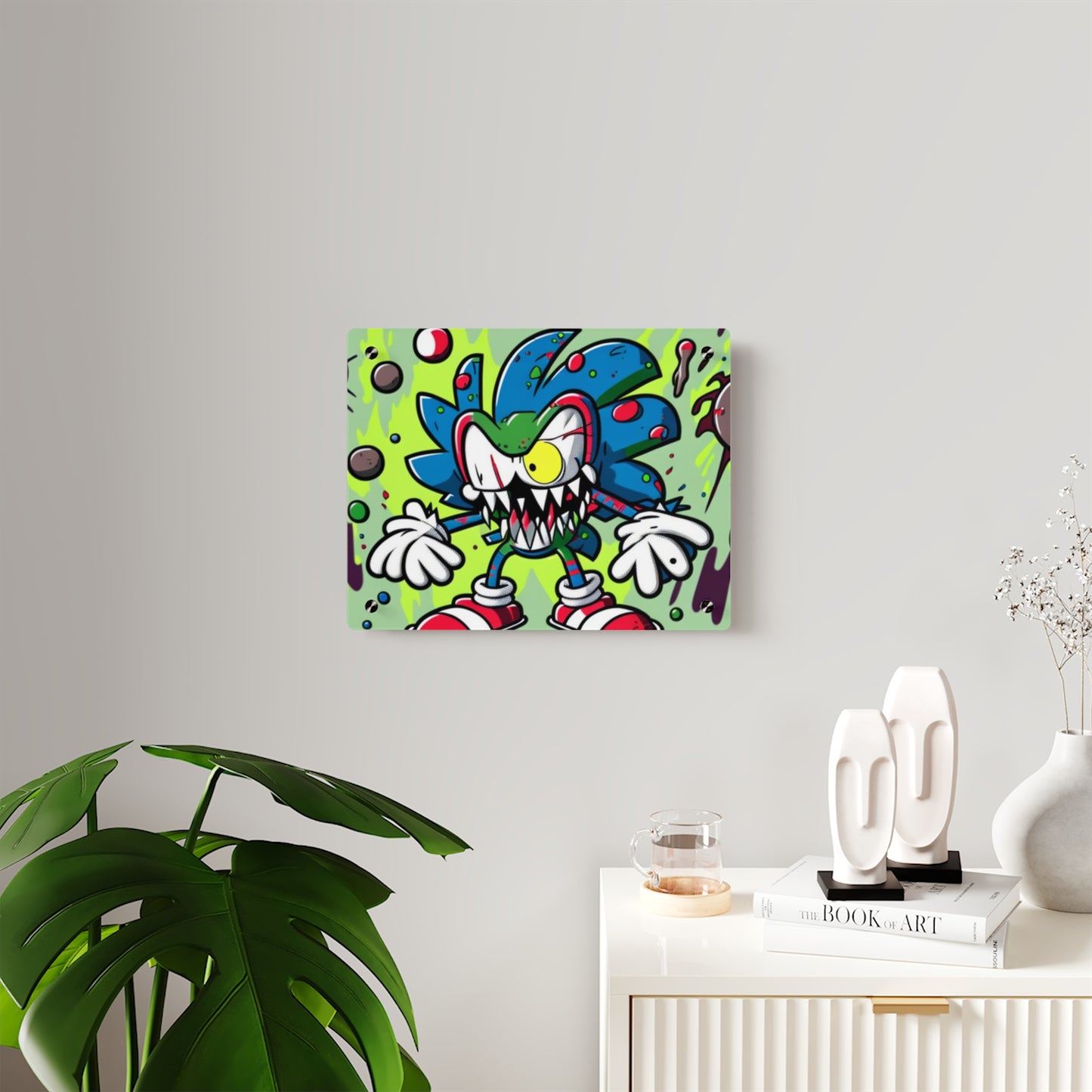 Sonic's Splotchy Sprint: Acrylic Wall Art Panels