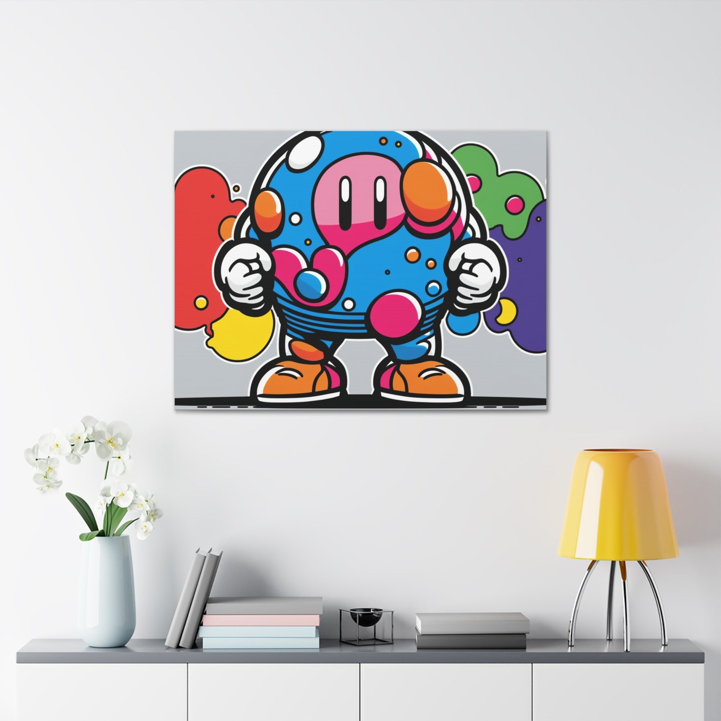 Mushroom Metropolis Marvel: Canvas Art