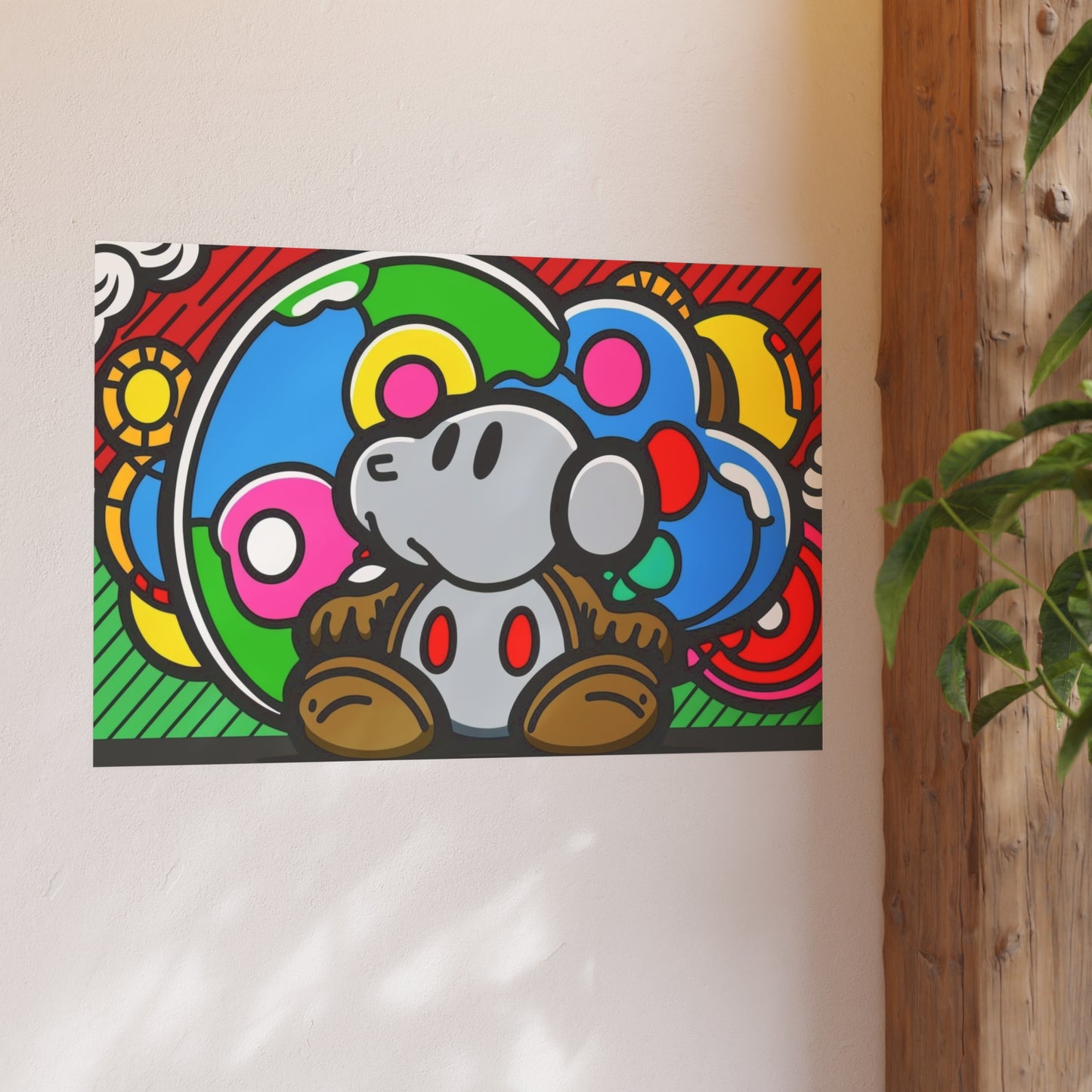 Toadstool Titan's Technicolor Tapestry: Satin and Archival Matte Posters