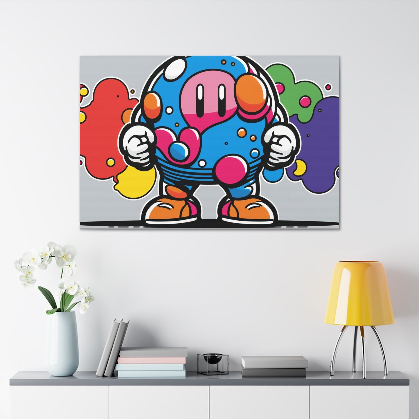 Mushroom Metropolis Marvel: Canvas Art