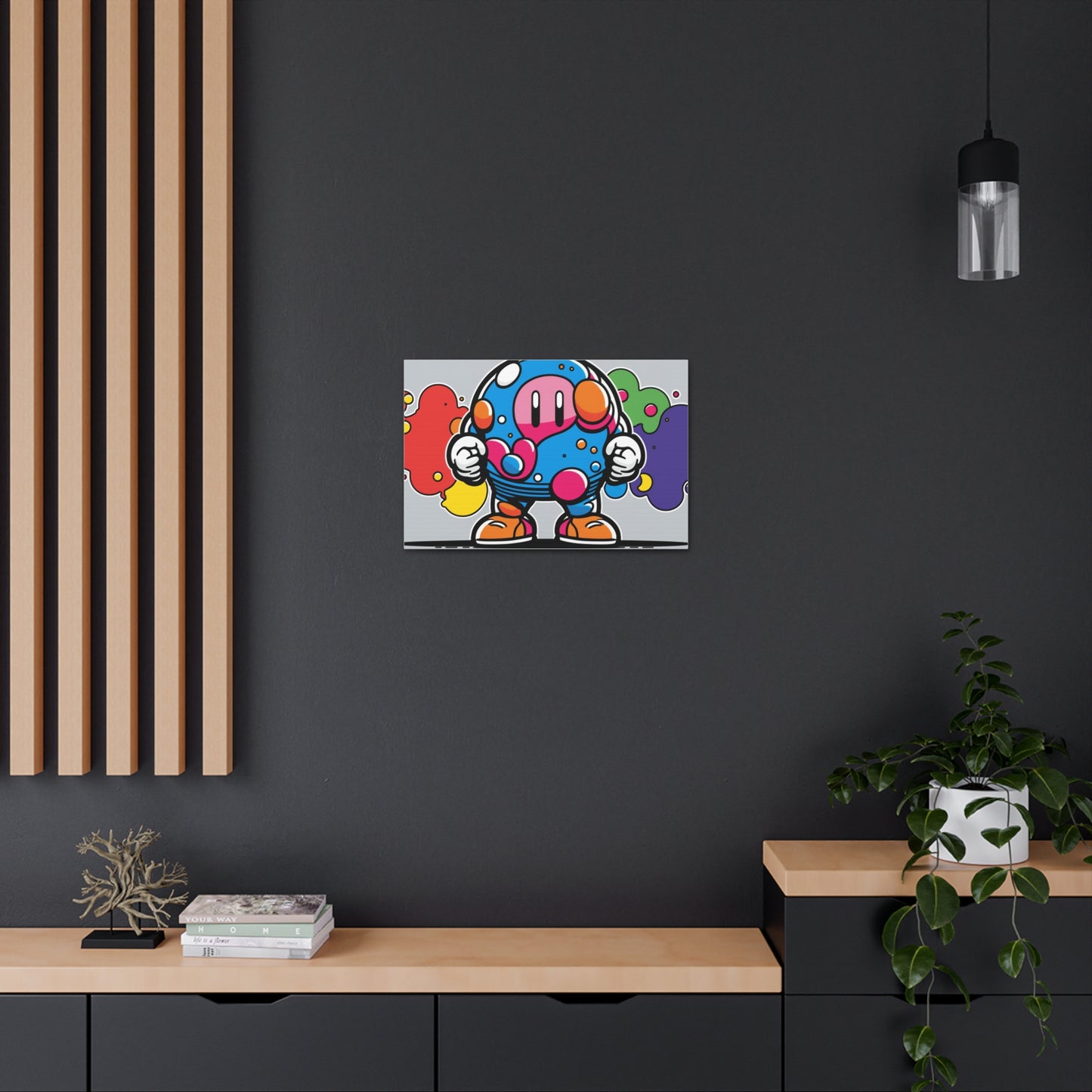 Mushroom Metropolis Marvel: Canvas Art