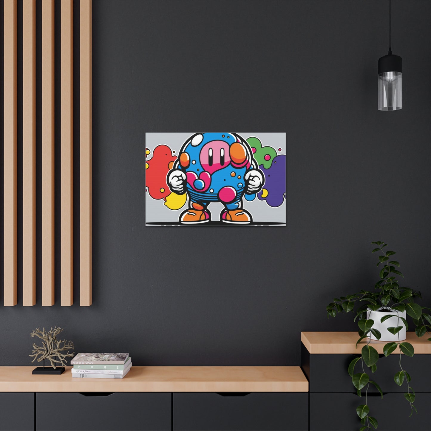 Mushroom Metropolis Marvel: Canvas Art