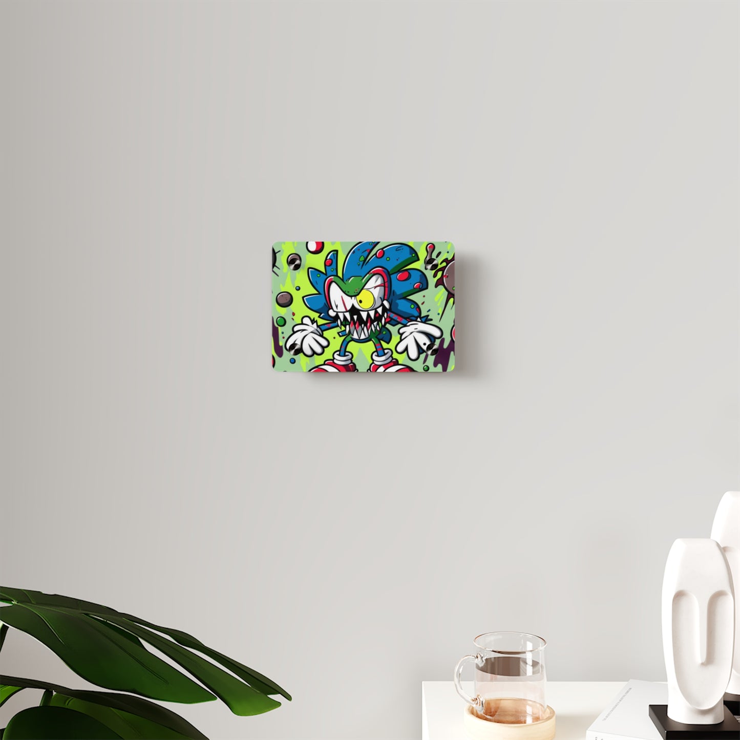 Sonic's Splotchy Sprint: Acrylic Wall Art Panels