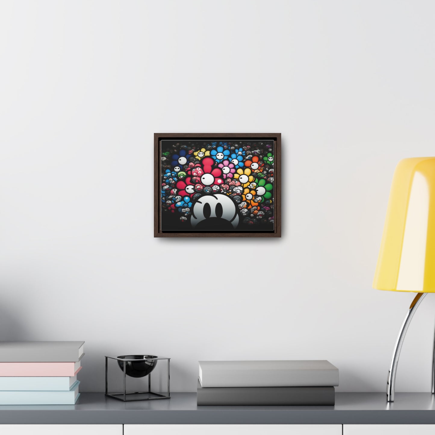 Bountiful Blooms of the Mushroom Kingdom: Framed Canvas Art