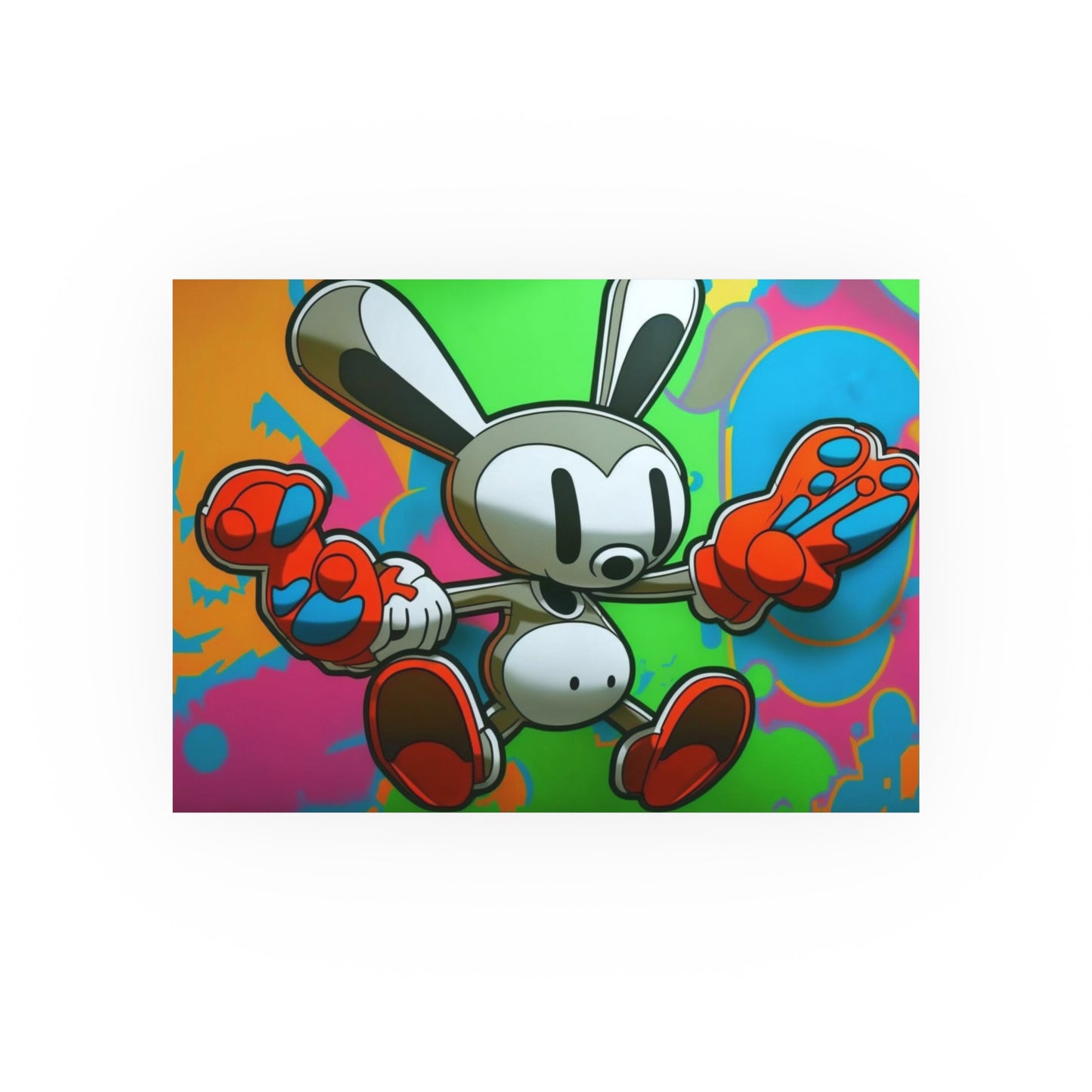 Rave Rabbit: Satin and Archival Matte Posters