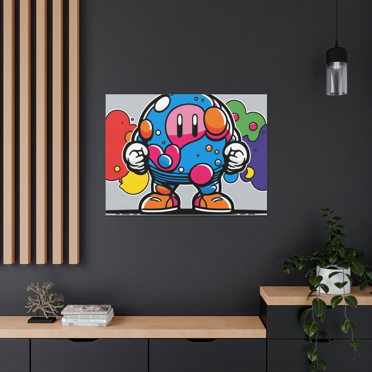 Mushroom Metropolis Marvel: Canvas Art