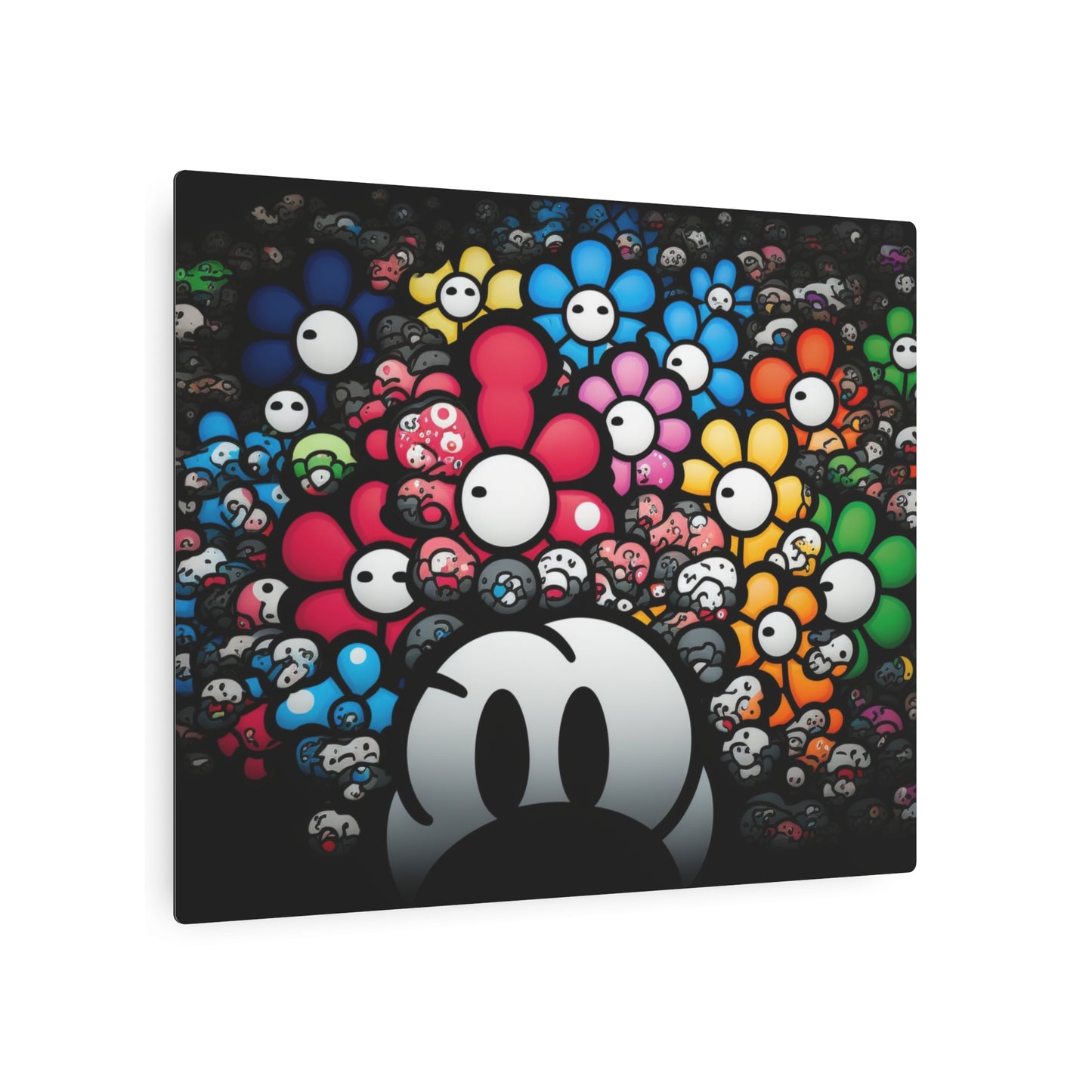 Bountiful Blooms of the Mushroom Kingdom: Metal Art Sign