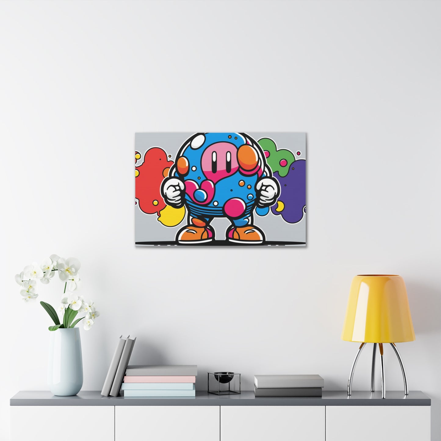 Mushroom Metropolis Marvel: Canvas Art