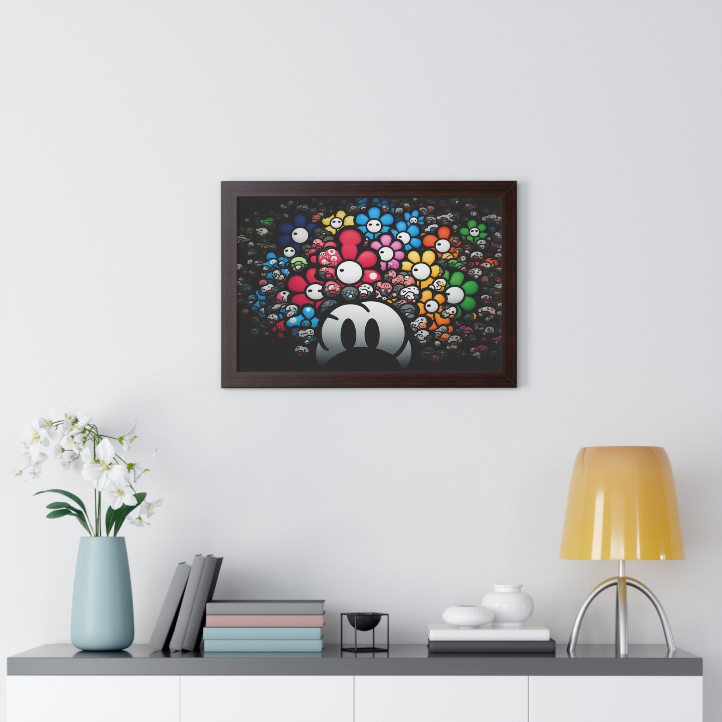 Bountiful Blooms of the Mushroom Kingdom: Framed Poster