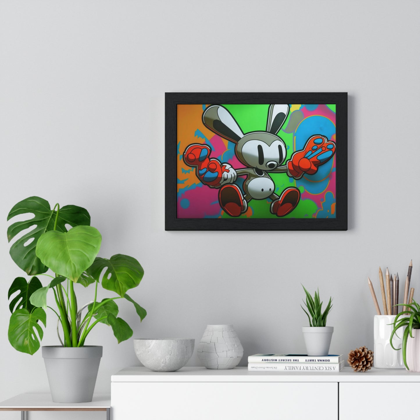 Rave Rabbit: Framed Poster