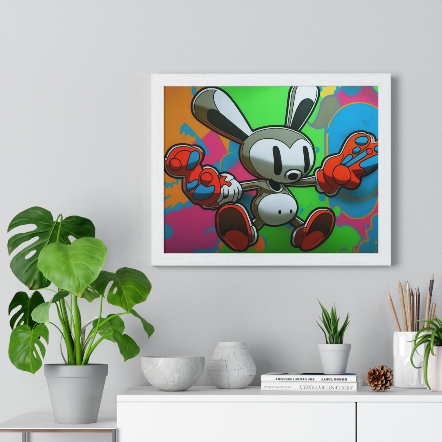 Rave Rabbit: Framed Poster