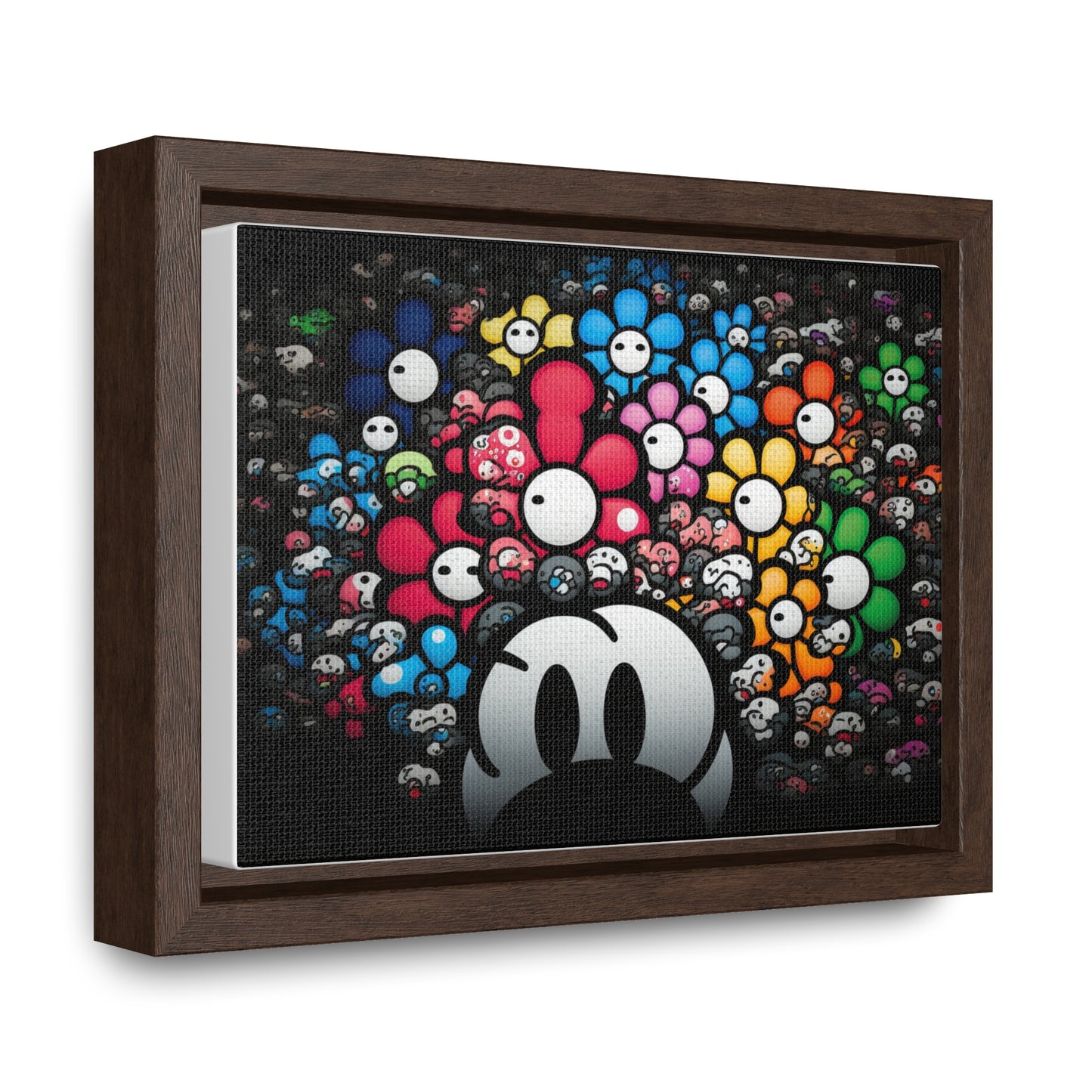 Bountiful Blooms of the Mushroom Kingdom: Framed Canvas Art