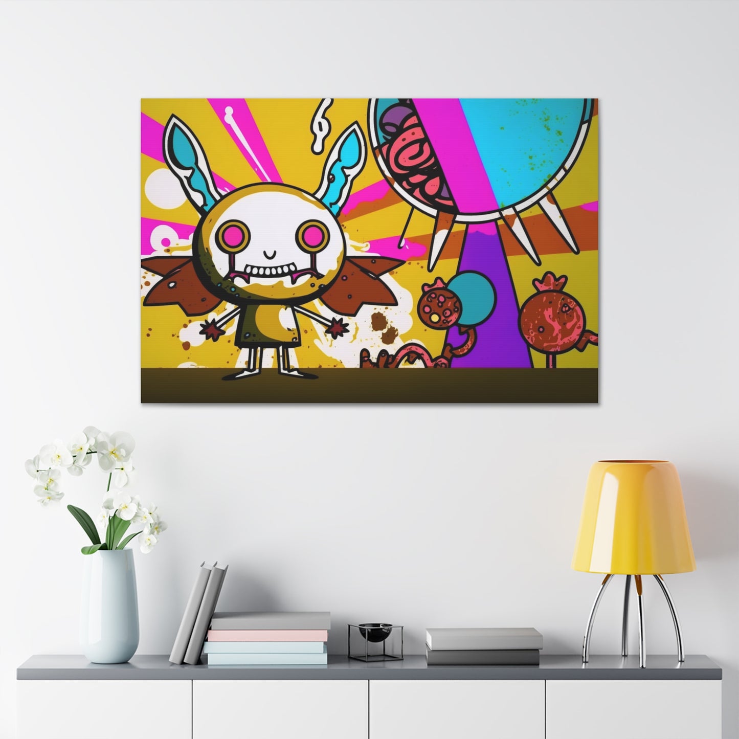 Cosmic Candyland Conquest: Canvas Art